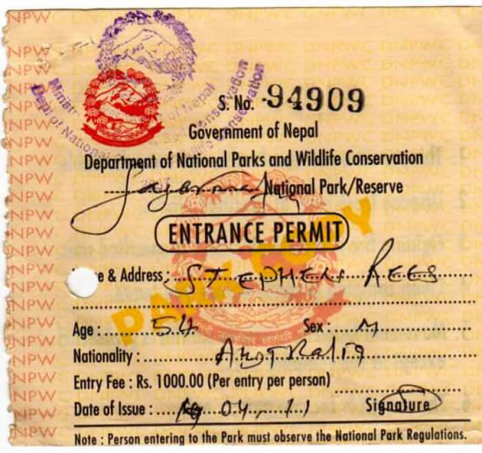 trekking permit